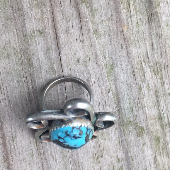 Turquoise Pinky Ring Size 4 - Picture 2 of 5